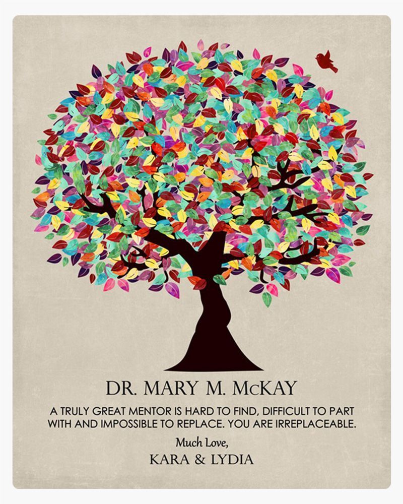 #1 Best Seller - Early Spring Tree Leadership Appreciation Wall Plaque Gift for Mentor LTC-1352