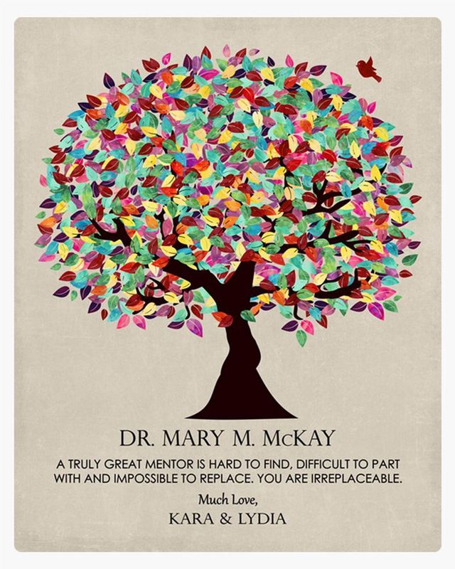 #1 Best Seller - Early Spring Tree Leadership Appreciation Wall Plaque Gift for Mentor LTC-1352