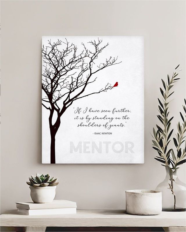 Black Bare Tree Leadership Appreciation Wall Plaque Gift for Mentor LTC-1831