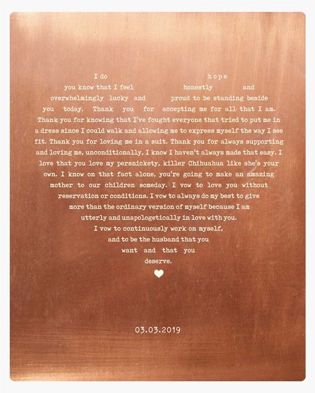 White Copper Heart Shape Song Lyrics 7th Anniversary Wall Plaque Gift for Couple LTC-1786