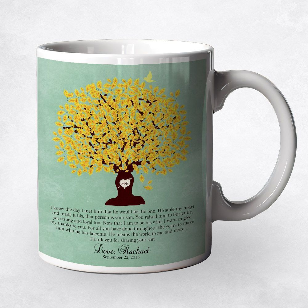 Oak Tree Wedding Coffee Mug Gift for Mother Of The Groom M-1104