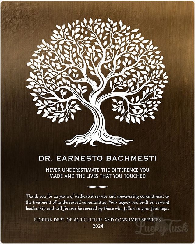 White Bronze Never Underestimate the Difference You Made Retirement Wall Plaque Gift for Employee LTC-2144
