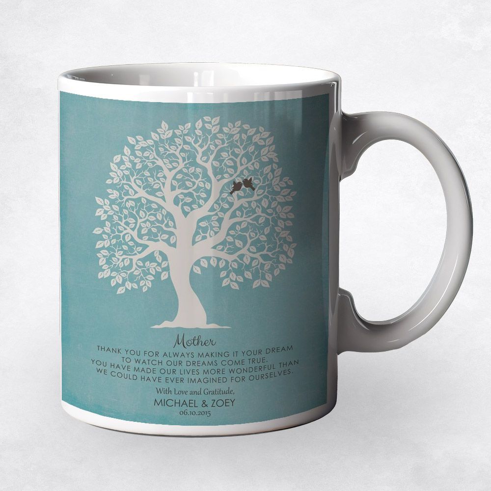 Owl Tree Family Ceramic Coffee Mug Gift For Mother M-1333