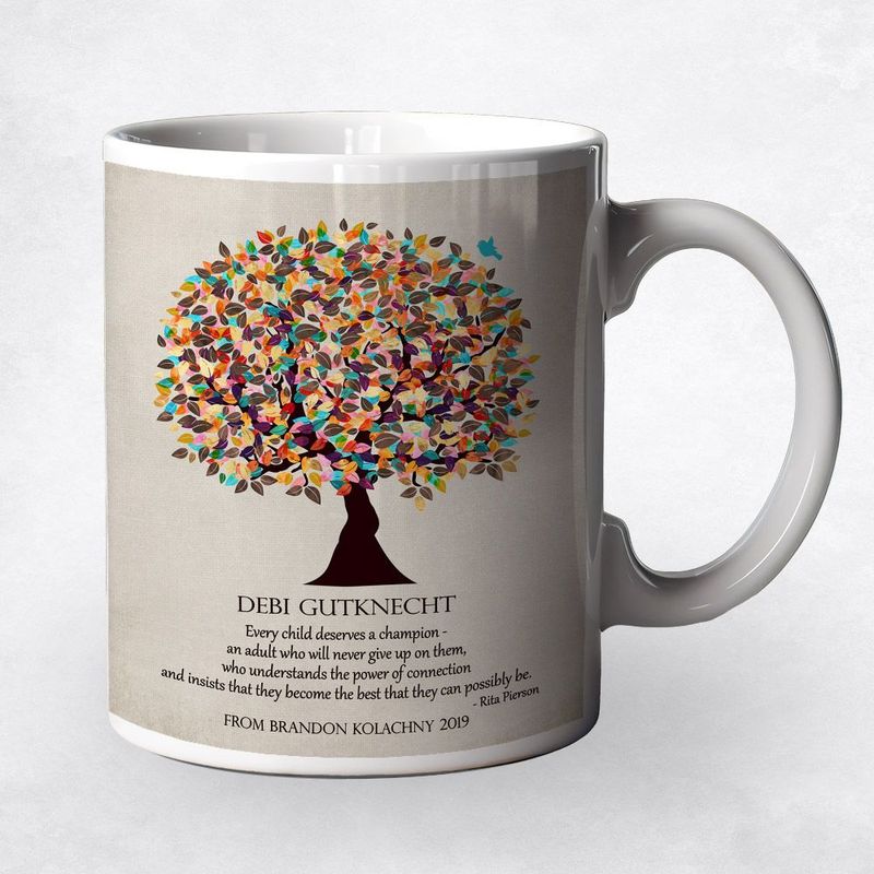 #1 Best Seller - Late Spring Tree Teacher Appreciation Coffee Mug Gift for Educator M-1321