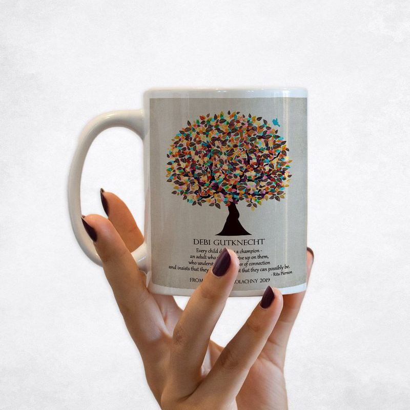 #1 Best Seller - Late Spring Tree Teacher Appreciation Coffee Mug Gift for Educator M-1321