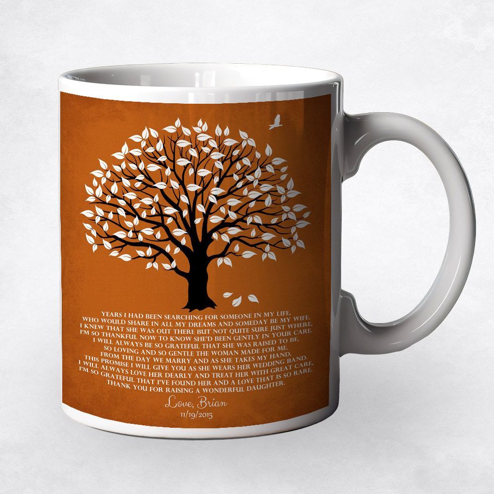 Magnolia Tree Wedding Coffee Mug Gift for Mother Of The Bride M-1151