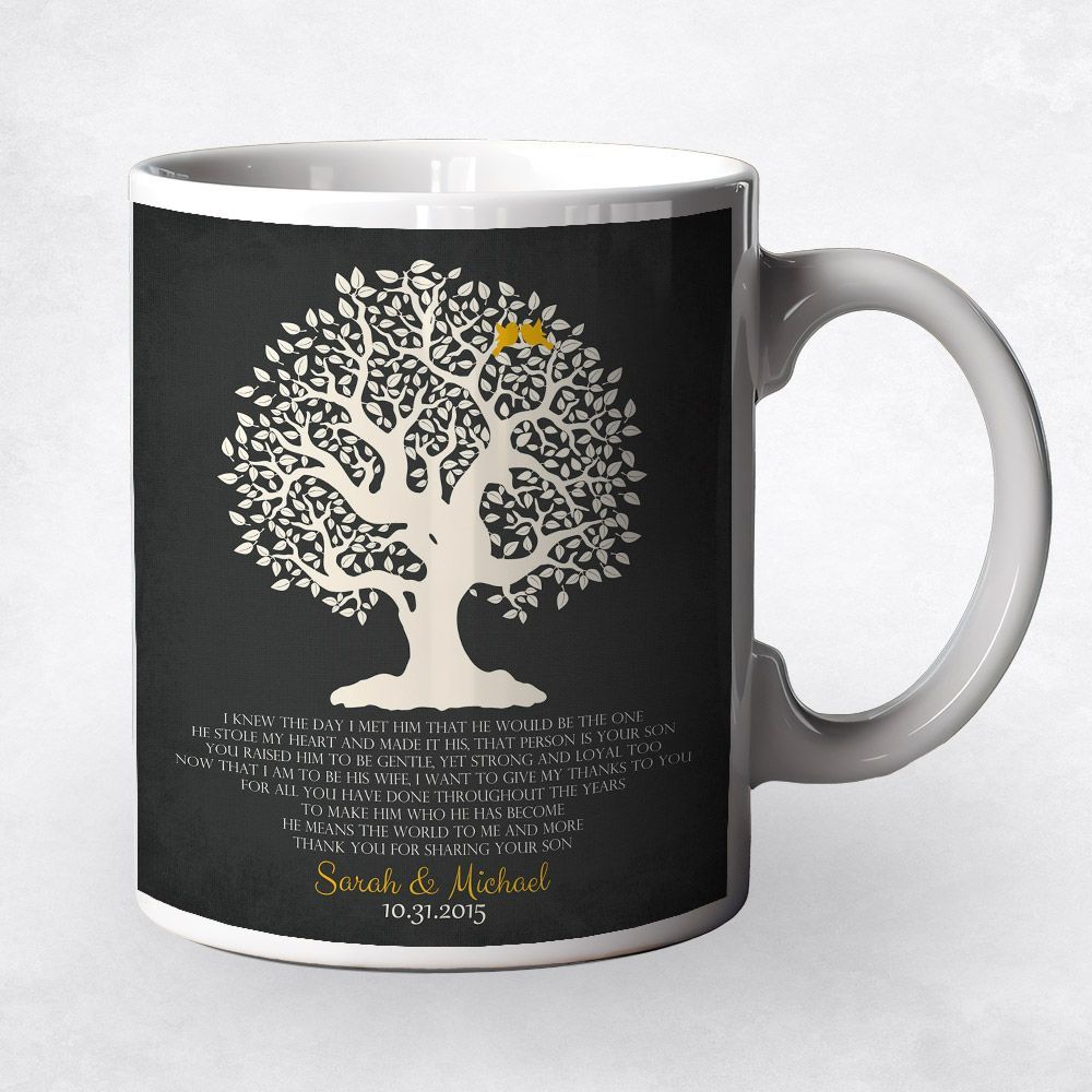 Knotty Tree Wedding Coffee Mug Gift for Mother Of The Groom M-1124