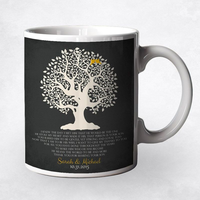 Knotty Tree Wedding Coffee Mug Gift for Mother Of The Groom M-1124