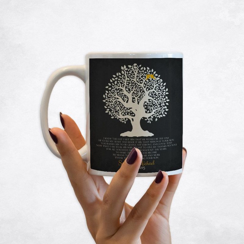 Knotty Tree Wedding Coffee Mug Gift for Mother Of The Groom M-1124