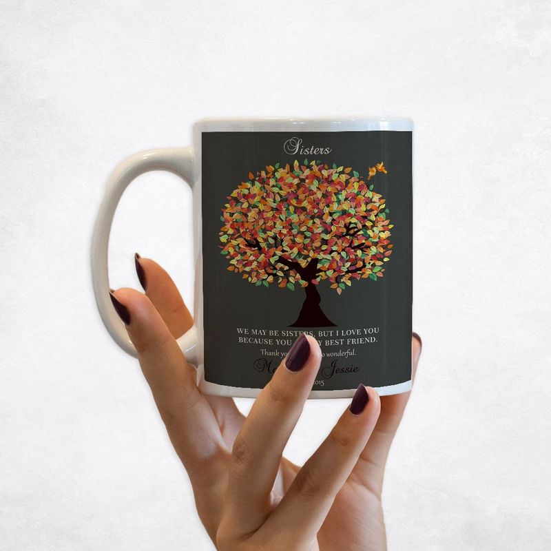 Autumn Tree Wedding Coffee Mug Gift for Sister M-1191