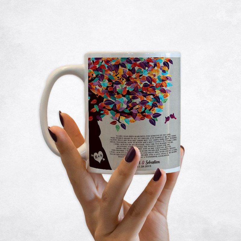 Half Tree Wedding Coffee Mug Gift for Mother Of The Bride M-1170