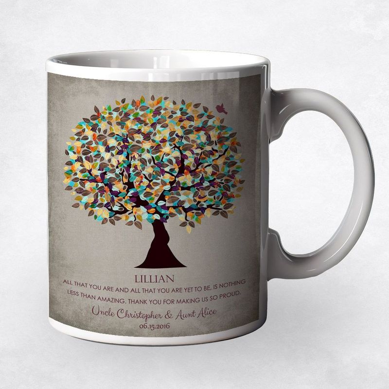 Autumn Tree Graduation Coffee Mug Gift for Niece M-1325