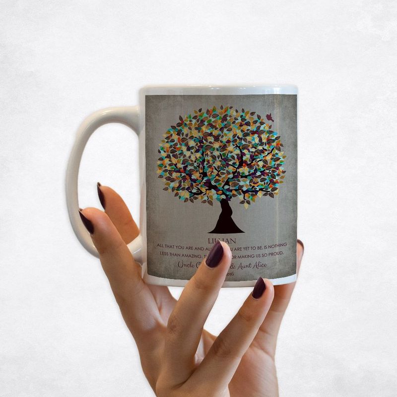 Autumn Tree Graduation Coffee Mug Gift for Niece M-1325