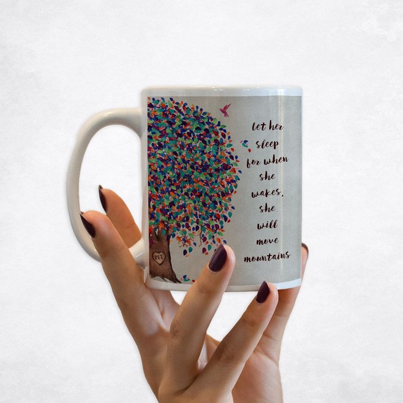 Half Willow Tree Baby Birth Coffee Mug Gift for Girl M-1237