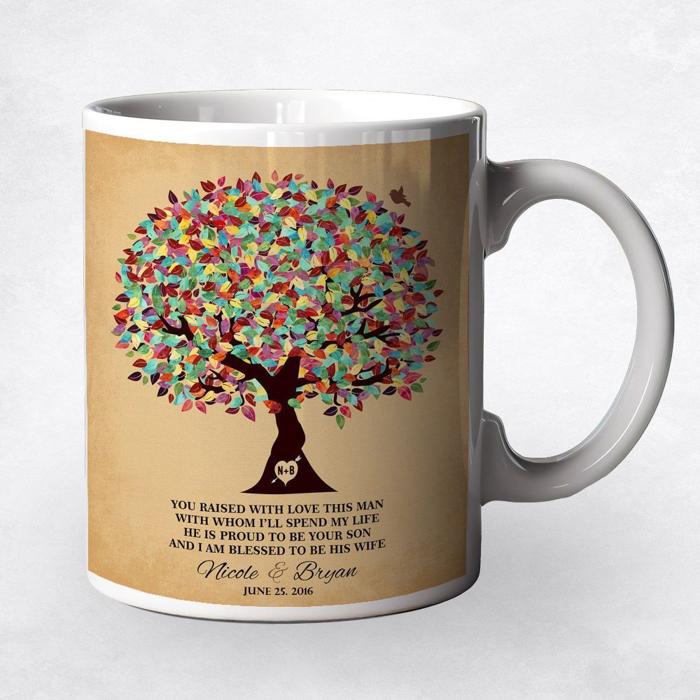 Colorful Summer Tree Wedding Coffee Mug Gift for Mother Of The Groom M-1205