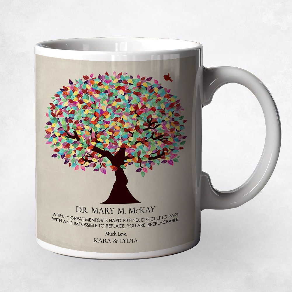 #1 Best Seller - Early Spring Tree Leadership Appreciation Coffee Mug Gift for Mentor M-1352