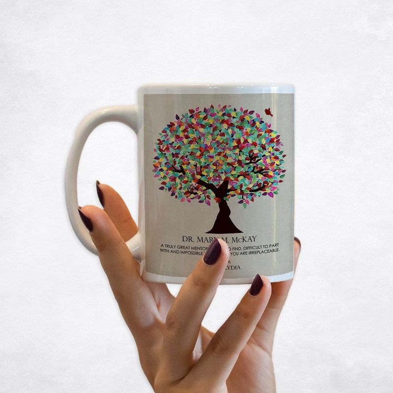 #1 Best Seller - Early Spring Tree Leadership Appreciation Coffee Mug Gift for Mentor M-1352
