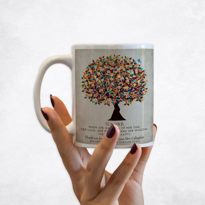 #1 Best Seller - Late Spring Tree Teacher Appreciation Coffee Mug Gift for Educator M-1317