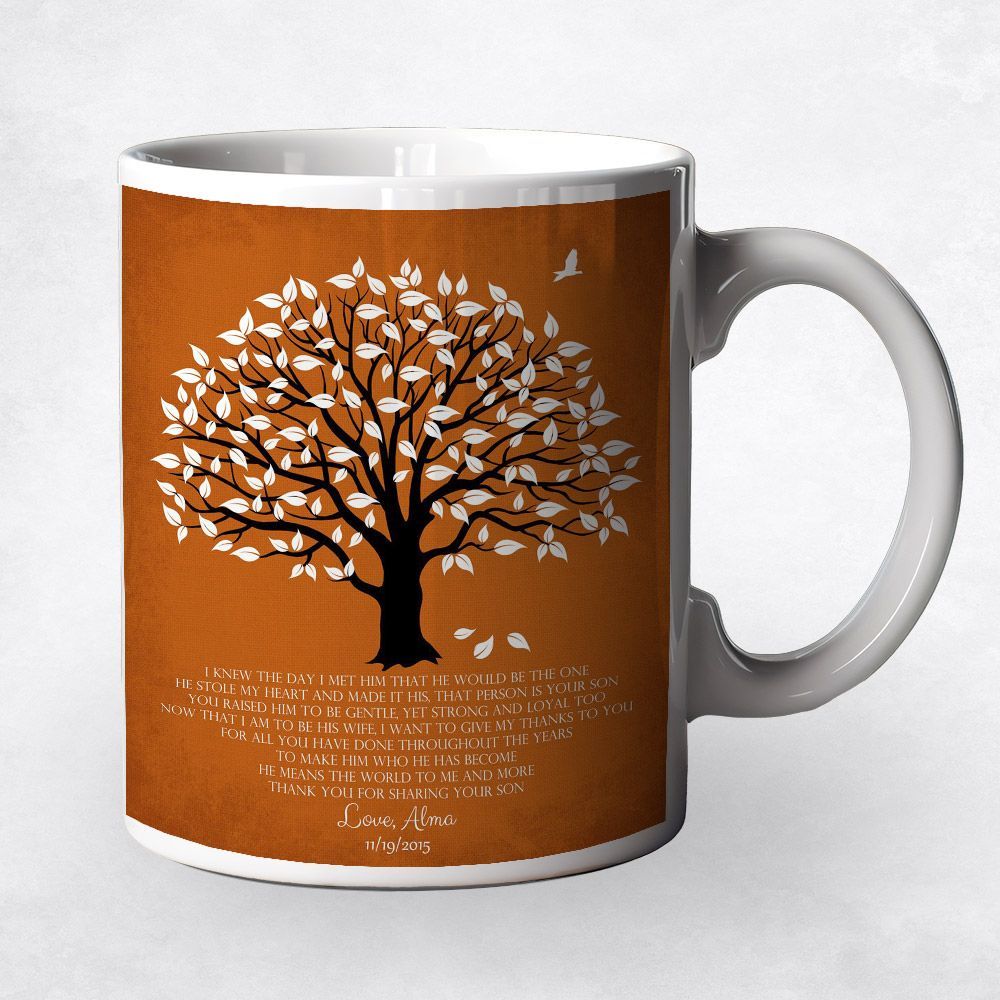Magnolia Tree Wedding Coffee Mug Gift for Mother Of The Groom M-1147