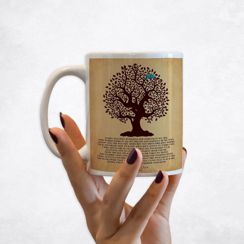 #1 Best Seller - Knotty Tree Wedding Coffee Mug Gift for Mother Of The Bride M-1127
