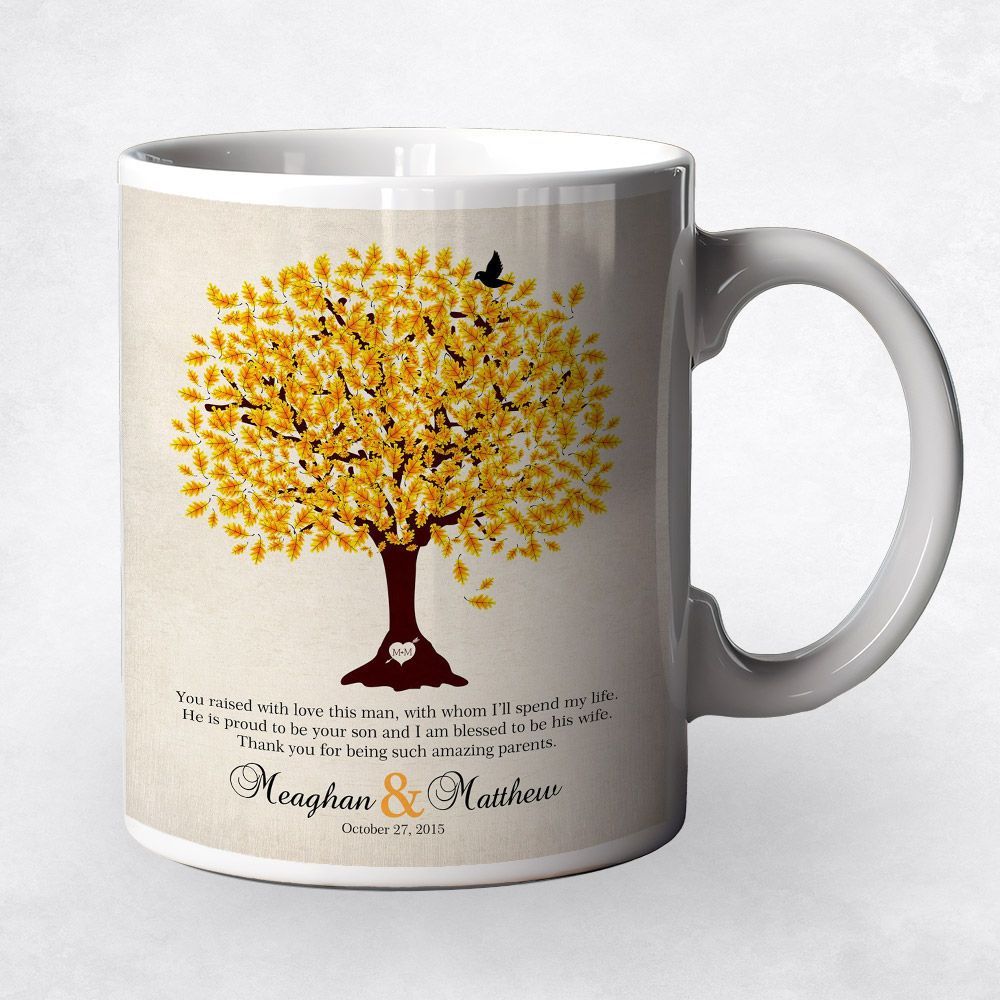 Oak Tree Wedding Coffee Mug Gift for Mother Of The Groom M-1102