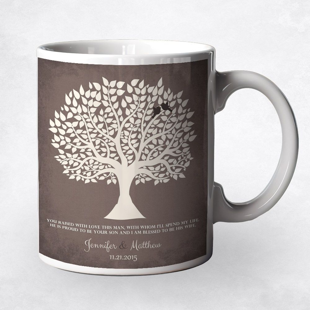 Tree Silhouette Wedding Coffee Mug Gift for Mother Of The Groom M-1116