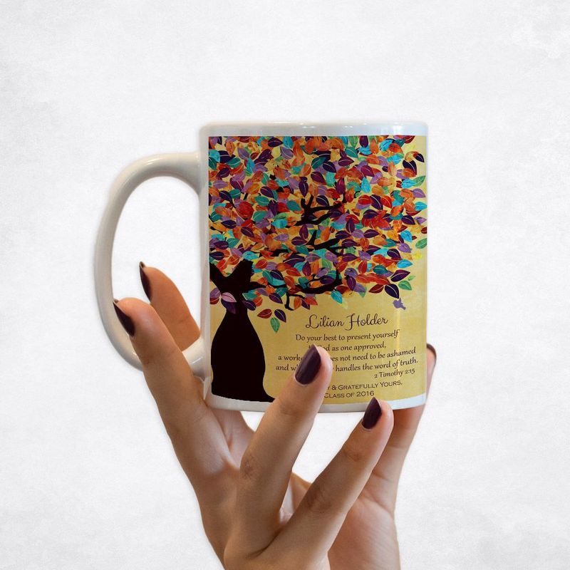 Colorful Spring Tree Teacher Appreciation Coffee Mug Gift for Educator M-1231