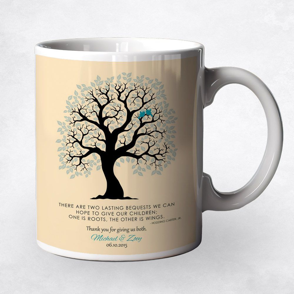 Artful Tree Wedding Coffee Mug Gift for Parents M-1334