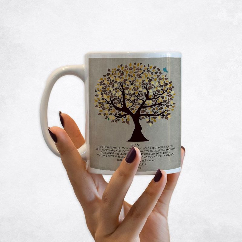 #1 Best Seller - Olive Tree graduation Coffee Mug Gift for Son M-1308