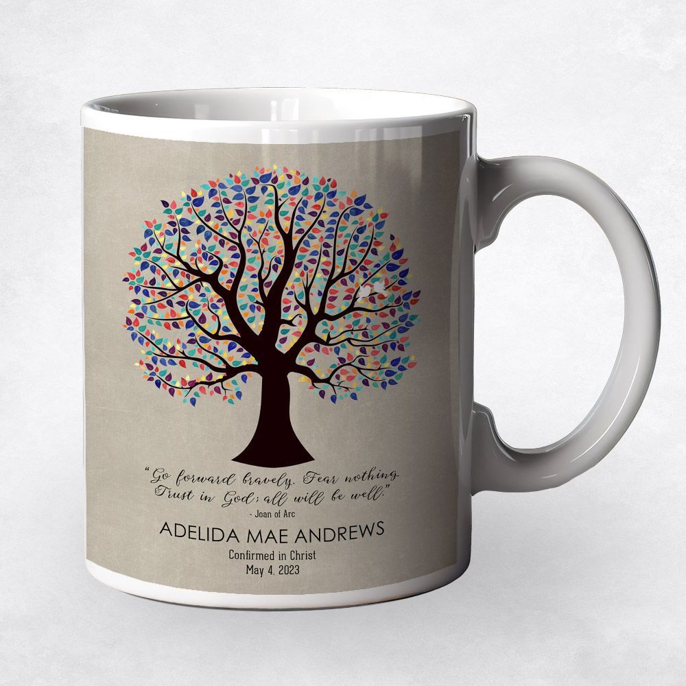 Curly Tree Faith Milestone Coffee Mug Gift for Child M-1560