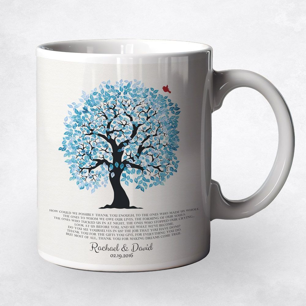 Artful Tree Wedding Coffee Mug Gift for Parents M-1269