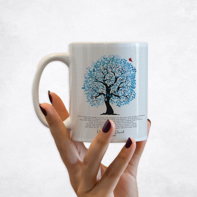Artful Tree Wedding Coffee Mug Gift for Parents M-1269