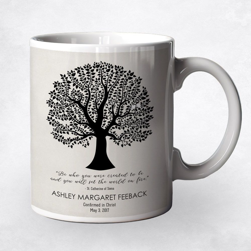 Curly Tree Faith Milestone Coffee Mug Gift for Child M-1506