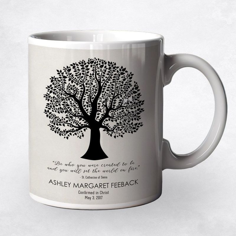 Curly Tree Faith Milestone Coffee Mug Gift for Child M-1506