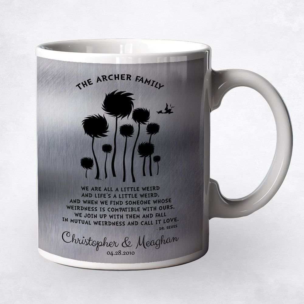 Tin Cypress Tree 10th Anniversary Coffee Mug Gift for Couple M-1469