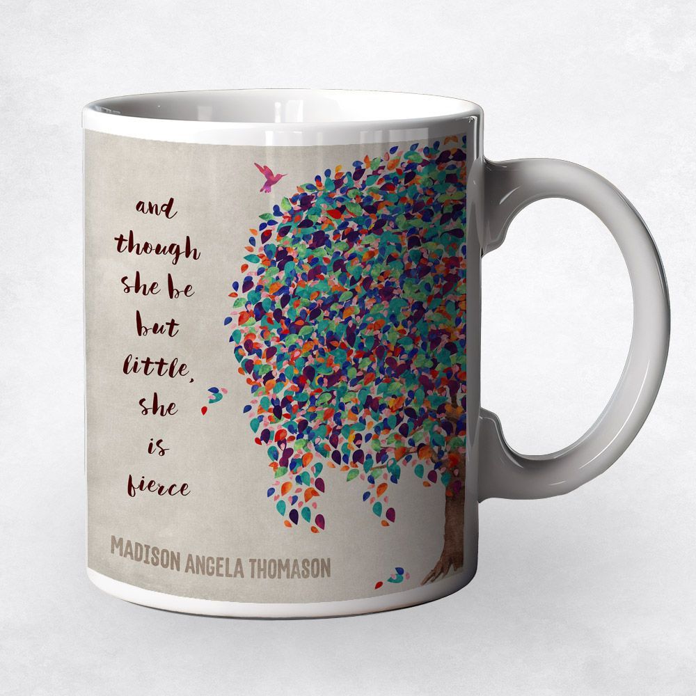 #1 Best Seller - Half Willow Tree Baby Birth Coffee Mug Gift for Girl M-1239