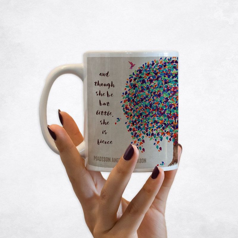 #1 Best Seller - Half Willow Tree Baby Birth Coffee Mug Gift for Girl M-1239