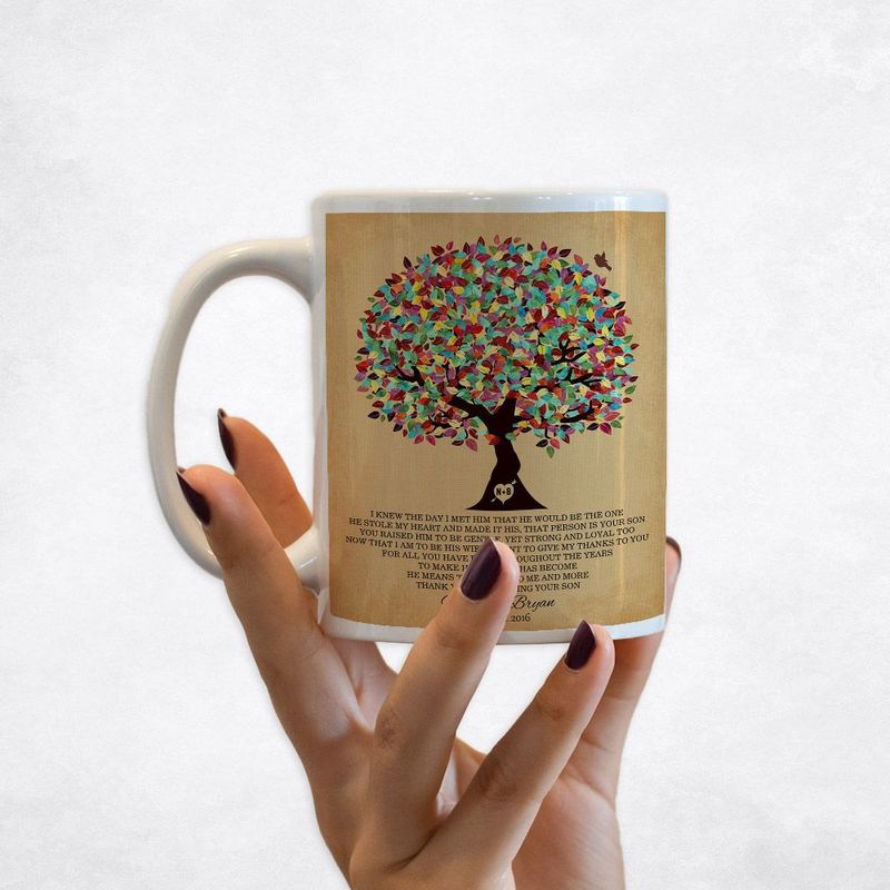 Colorful Summer Tree Wedding Coffee Mug Gift for Mother Of The Groom M-1203