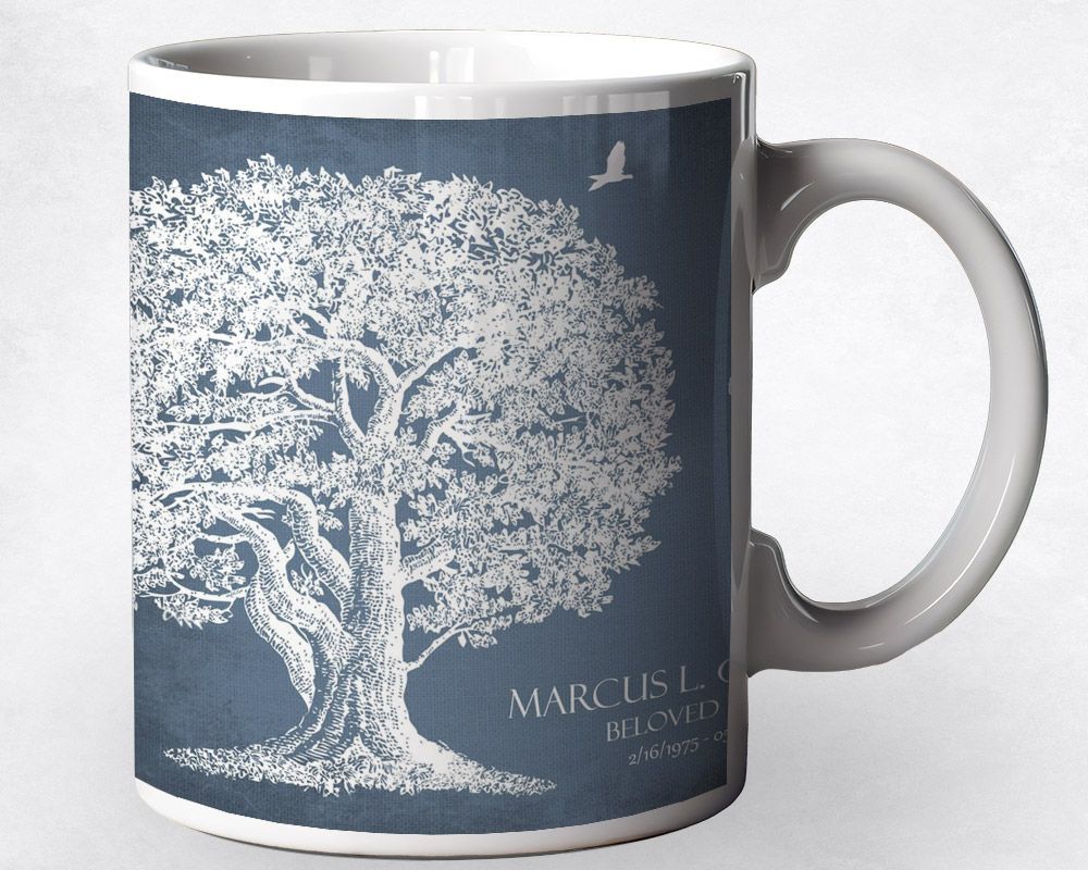#1 Best Seller - White Oak Tree Memorial Coffee Mug Gift for Bereaved Family M-1329
