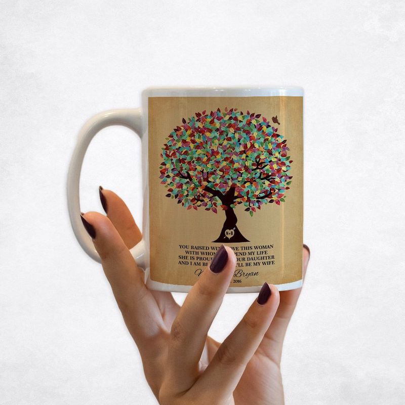 Colorful Summer Tree Wedding Coffee Mug Gift for Mother Of The Bride M-1206