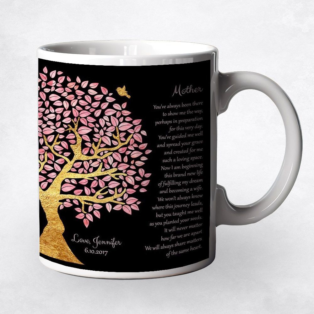 Gold Olive Tree Wedding Coffee Mug Gift for Mom M-1502