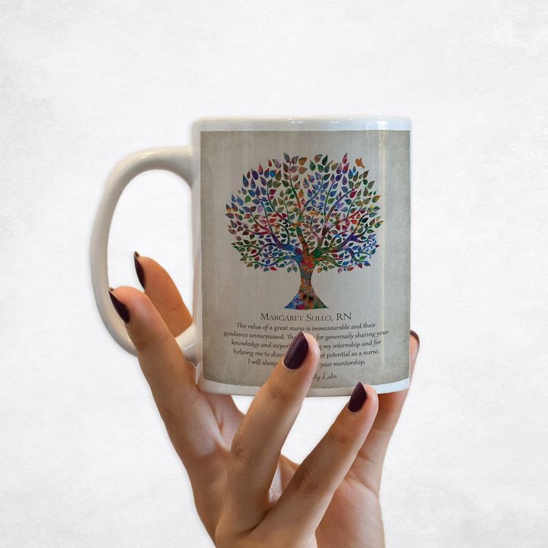 Watercolor Tree Leadership Appreciation Coffee Mug Gift for Nurse M-1562