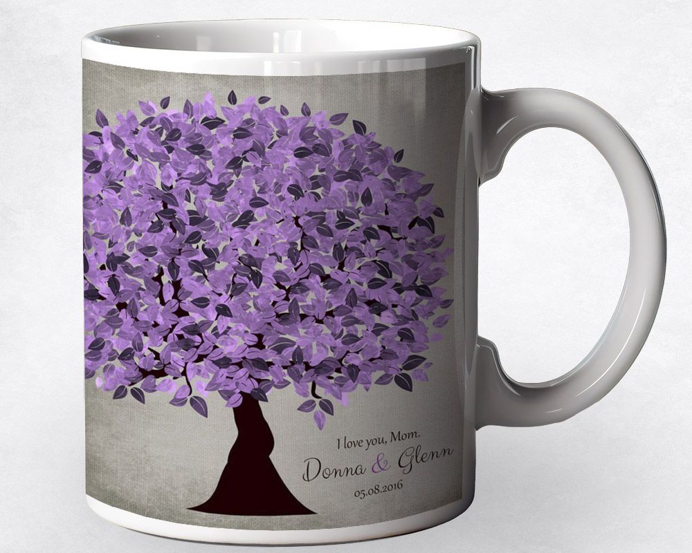 Purple Tree Wedding Coffee Mug Gift for Mother Of The Bride M-1500