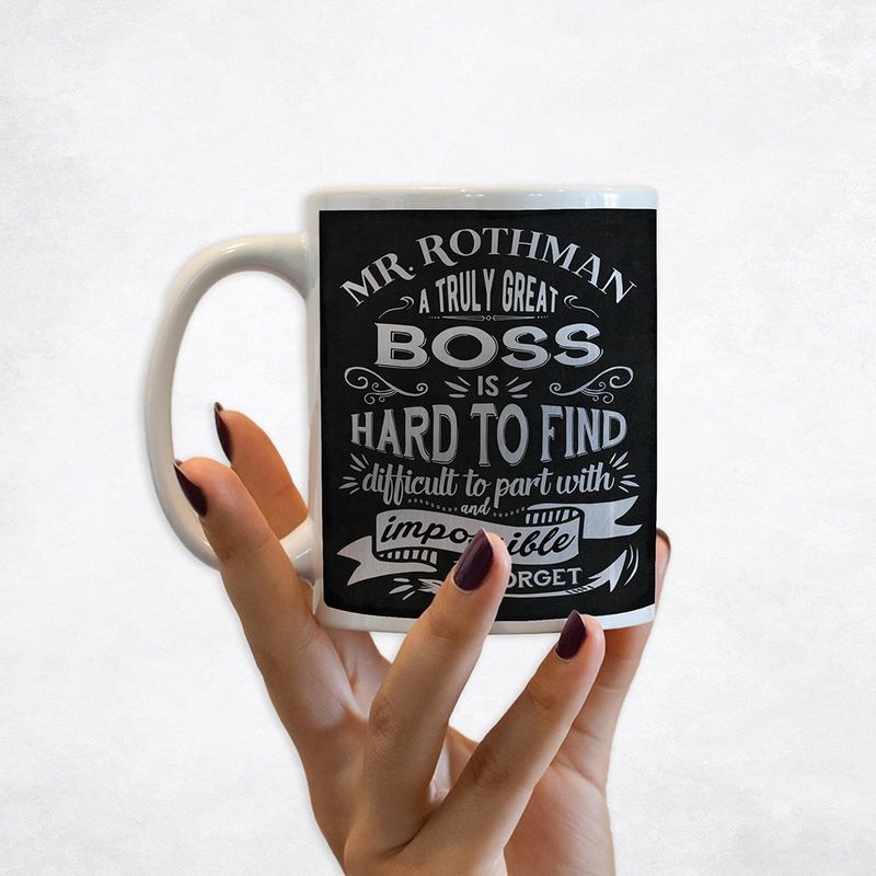 Truly Great Boss Typography Retirement Coffee Mug Gift for Boss M-2150