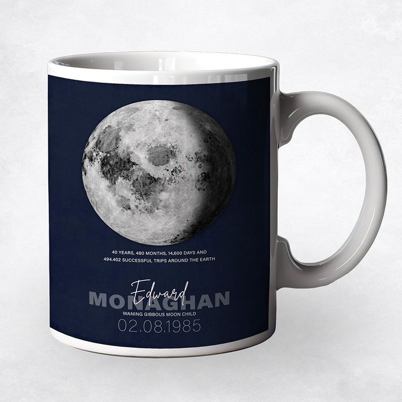 Birthday Moon Trips Around the Earth Birthday Coffee Mug Gift for Family M-2132