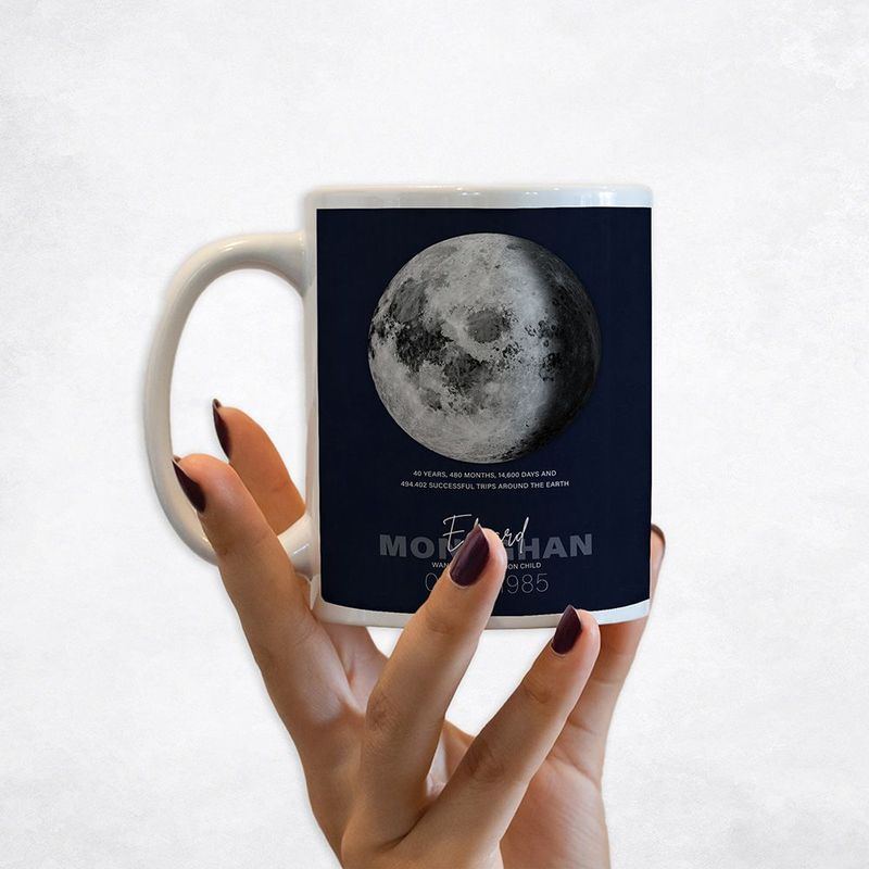 Birthday Moon Trips Around the Earth Birthday Coffee Mug Gift for Family M-2132