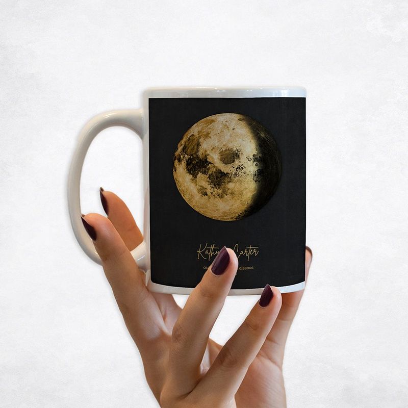 #1 Best Seller - Gold Our Moon Phase Gold Anniversary Coffee Mug Gift for Couple M-2125