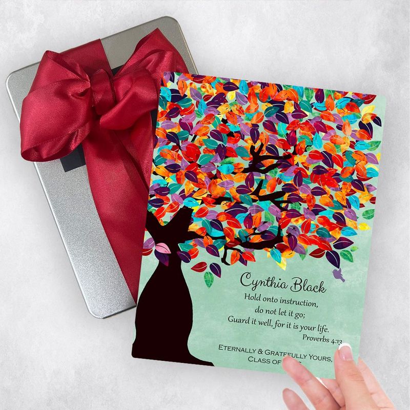 Colorful Spring Tree Teacher Appreciation Gift Delivery Box Gift for Educator TOY-1230