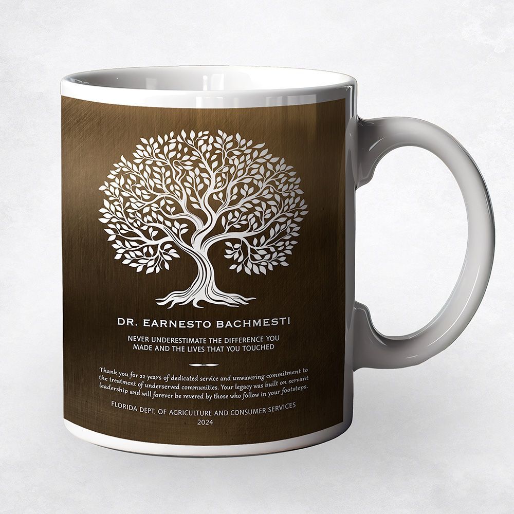 Bronze Never Underestimate the Difference You Made Retirement Coffee Mug Gift for Employee M-2144
