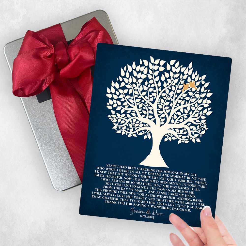 Tree Silhouette Wedding Gift Delivery Box Gift for Mother Of The Bride TOY-1119